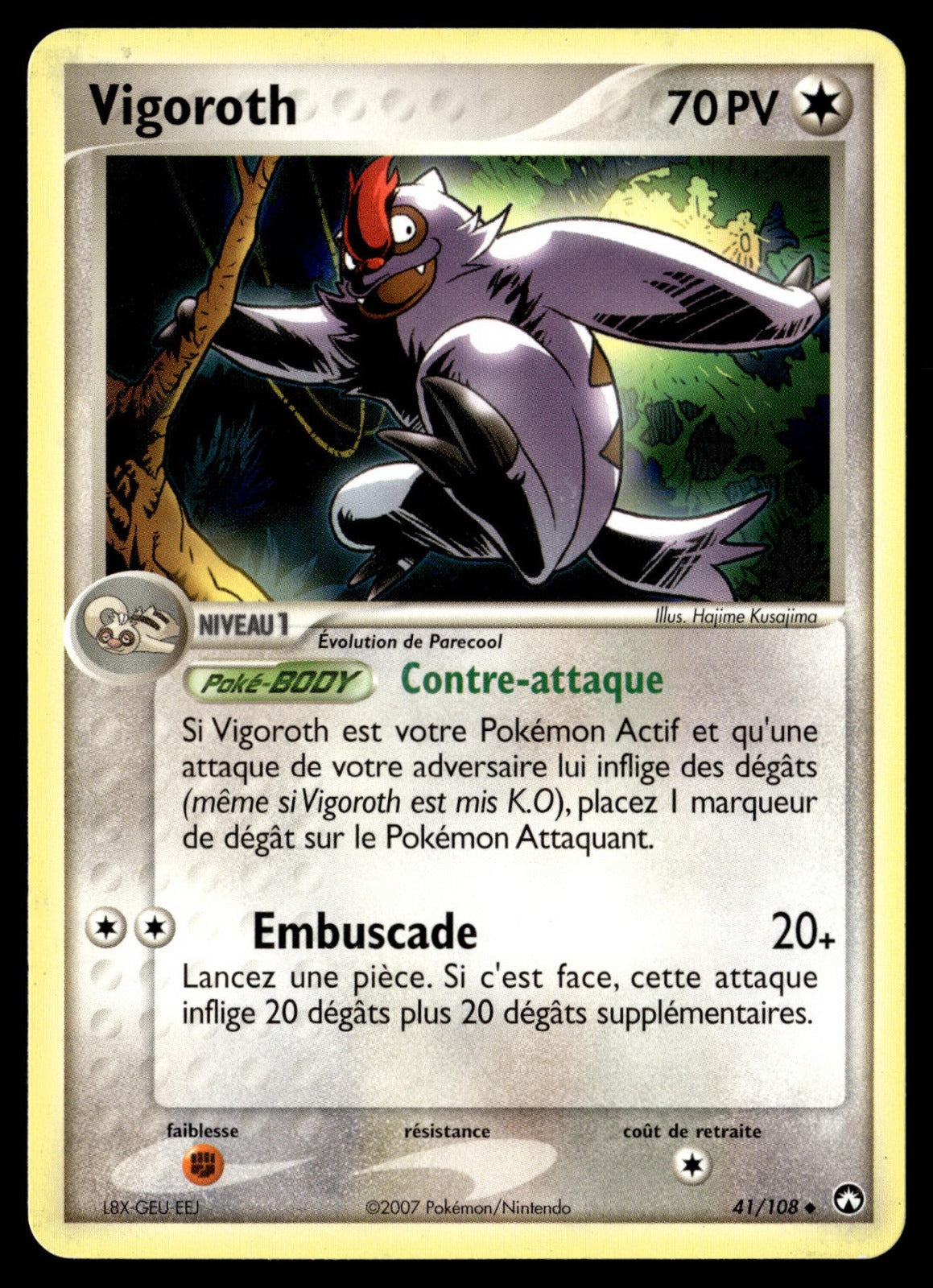 Vigoroth Peu Commune EX Gardiens du Pouvoir 41 Good