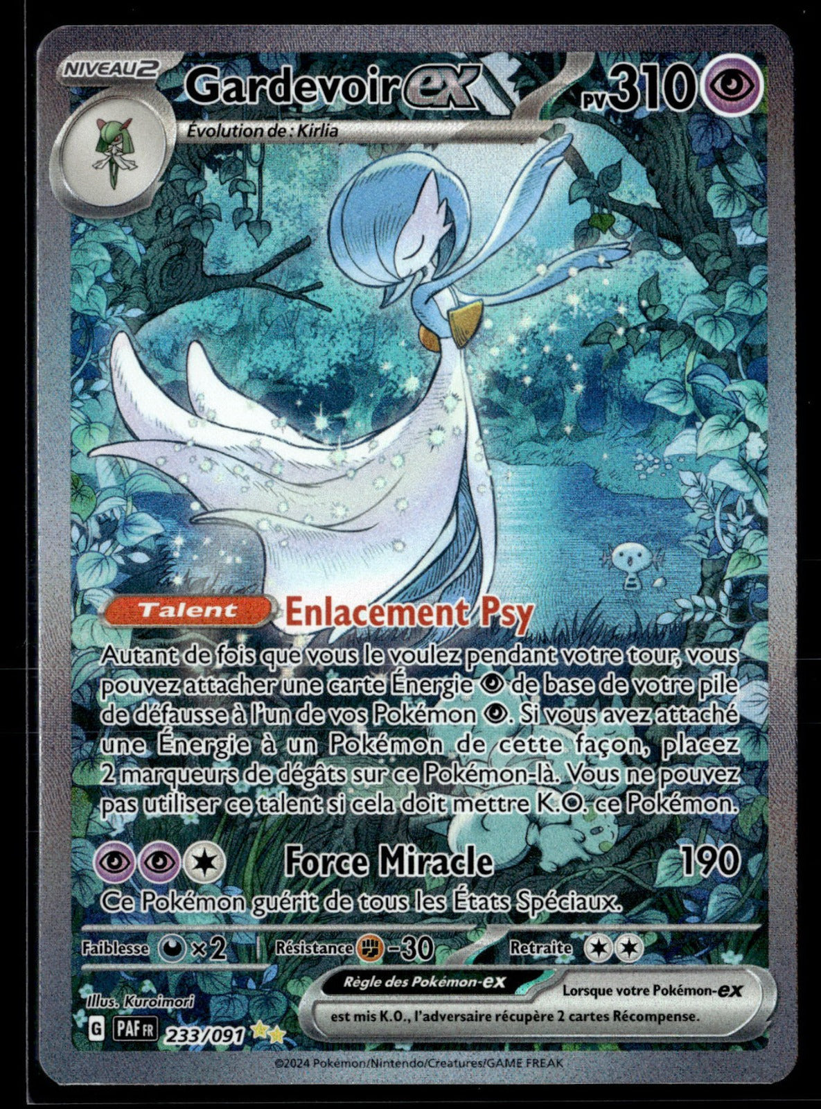 Gardevoir-ex Illustration spéciale rare Destinées de Paldea 233 NM