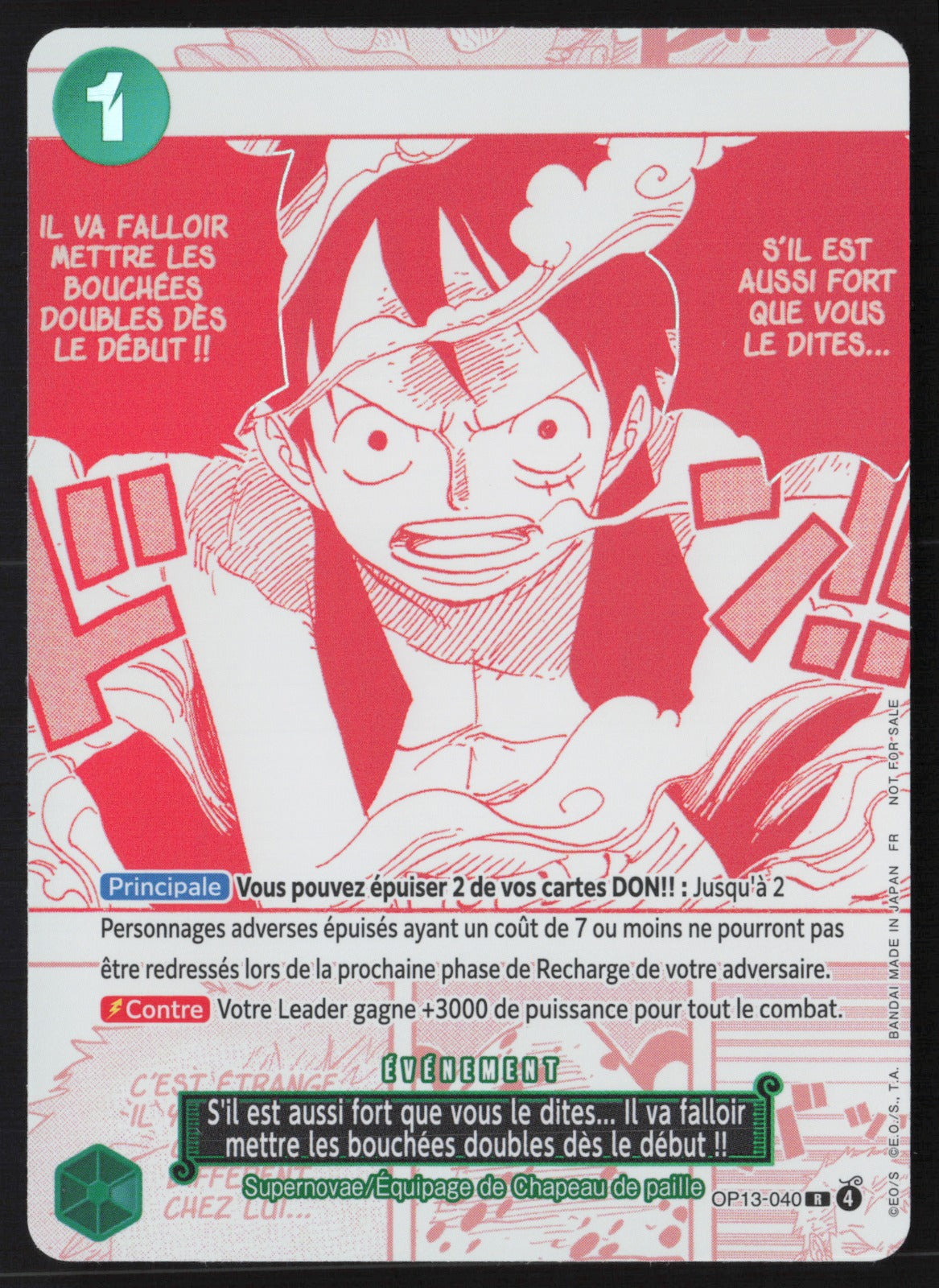 I Know You're Strong... So I'll Go All Out from the Very Start!!! OP13-040 - NM