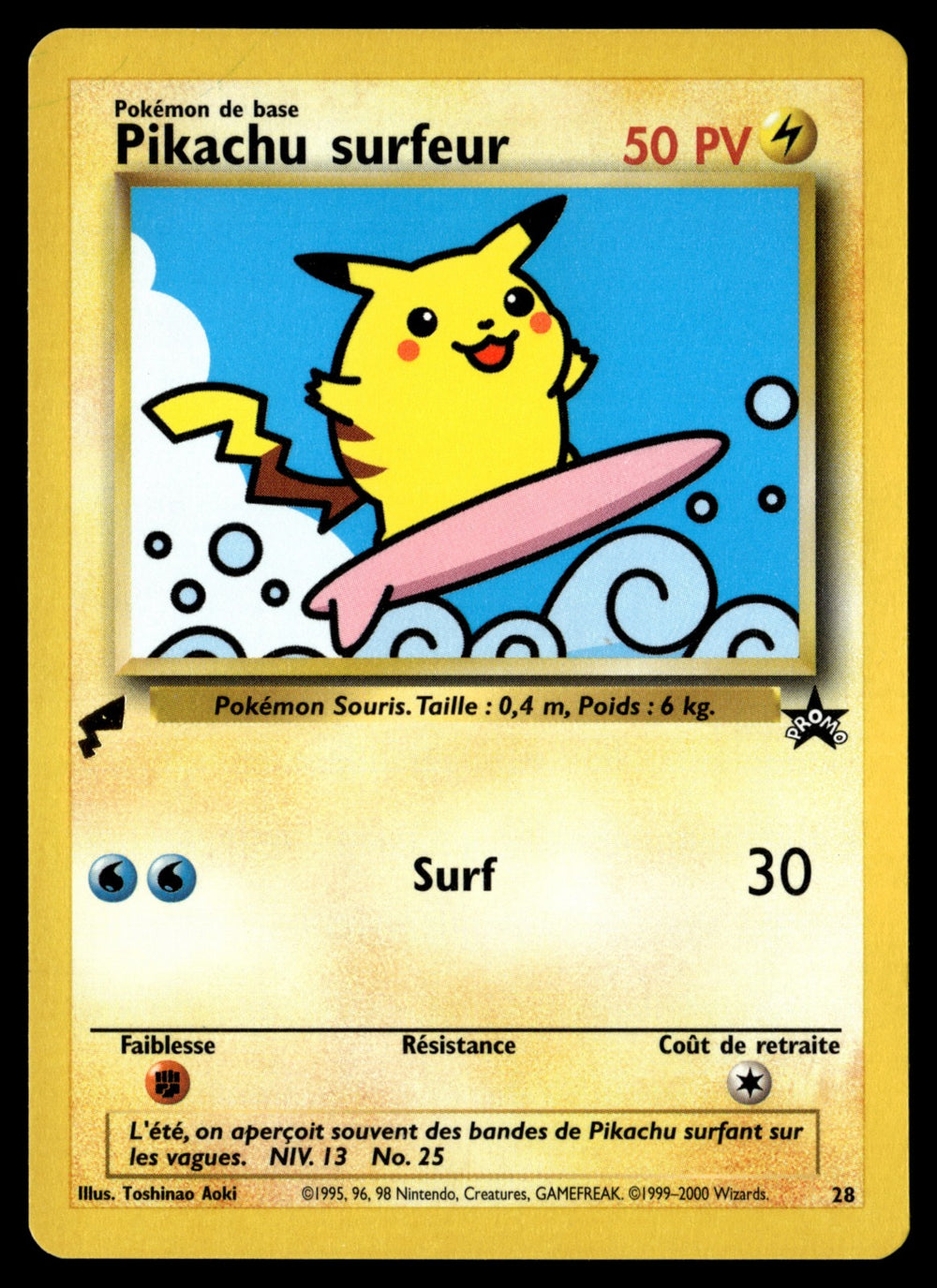 Pikachu surfeur 28/53 - EXC