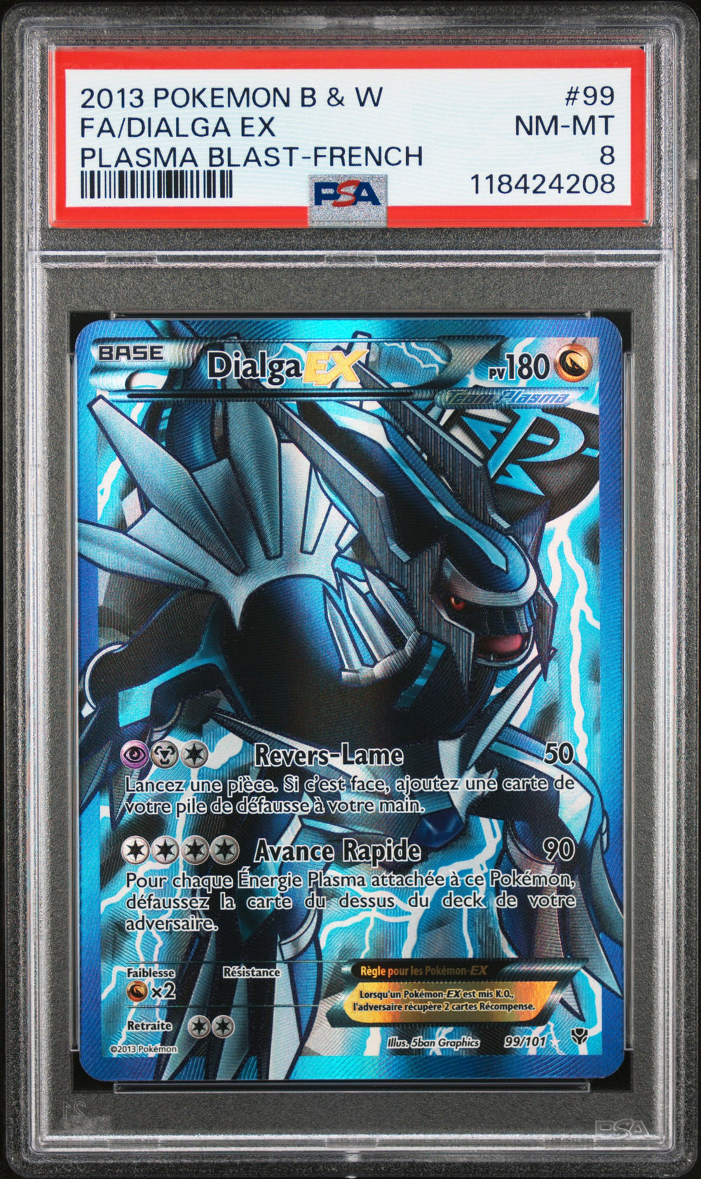 Dialga EX 99/101 - PSA 8