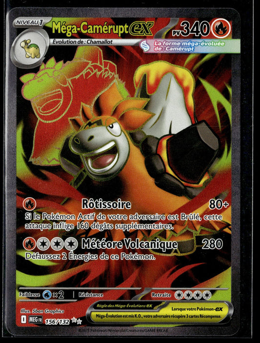 Méga-Camérupt-ex Ultra Rare Méga-Évolution 156 NM