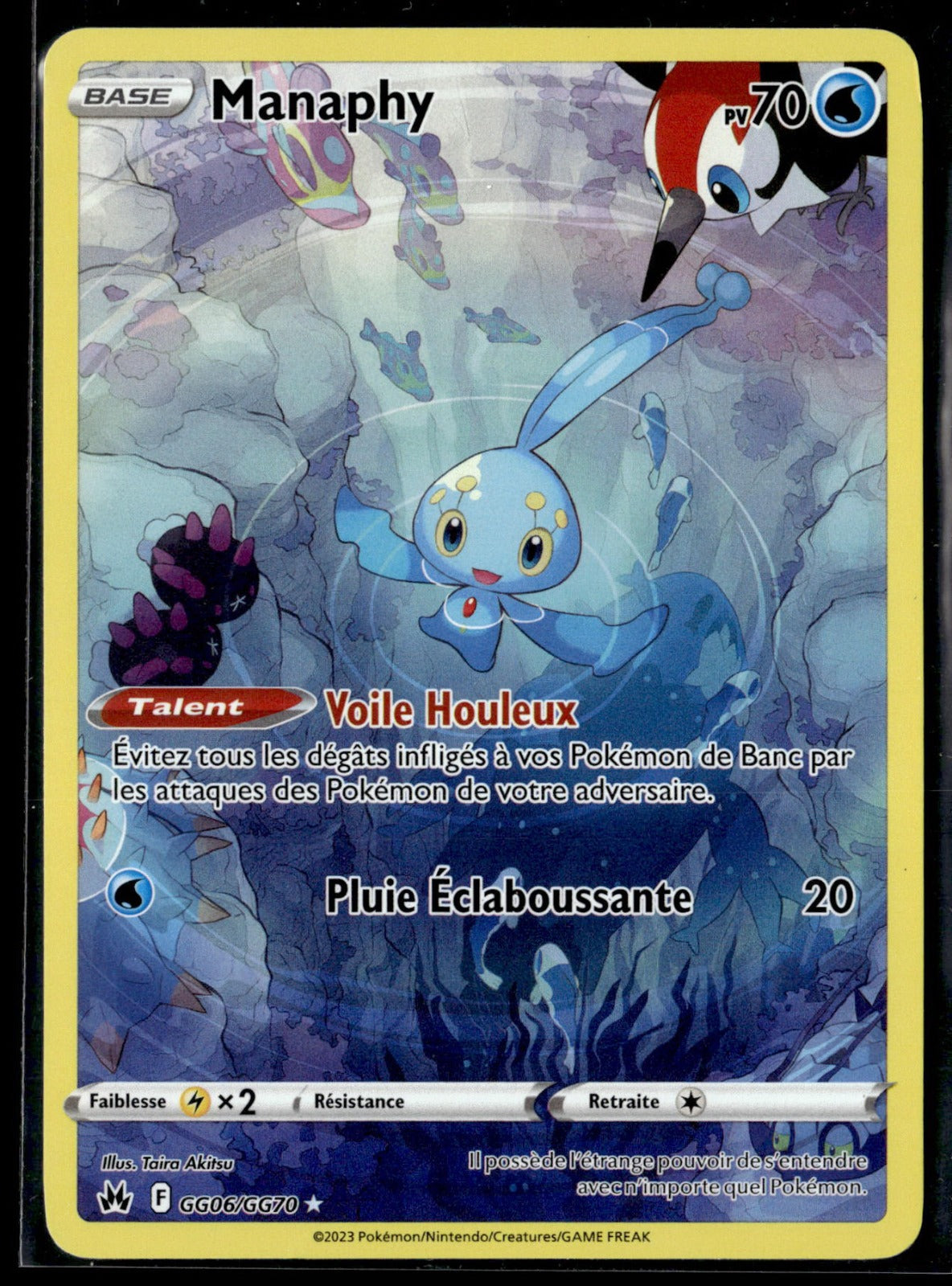 Manaphy Rare Zénith Suprême GG06 NM