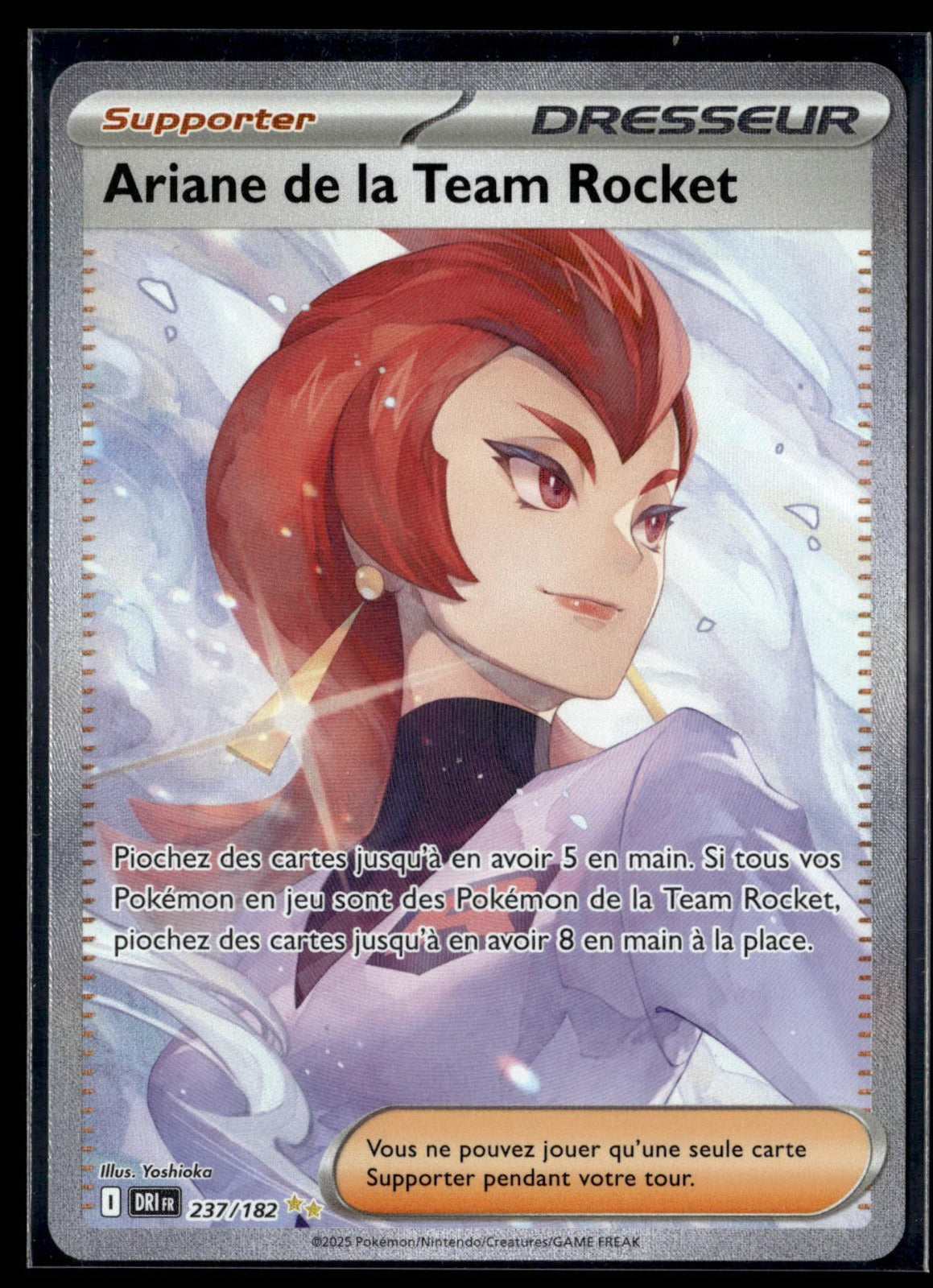 Ariane de la Team Rocket Illustration spéciale rare Rivalités Destinées 237 NM