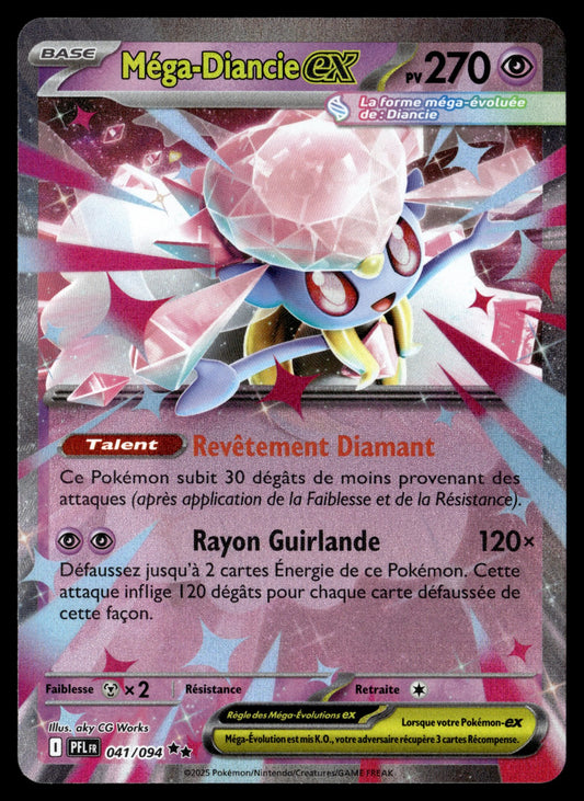 Méga-Diancie-ex  Flammes Fantasmagoriques 041 NM