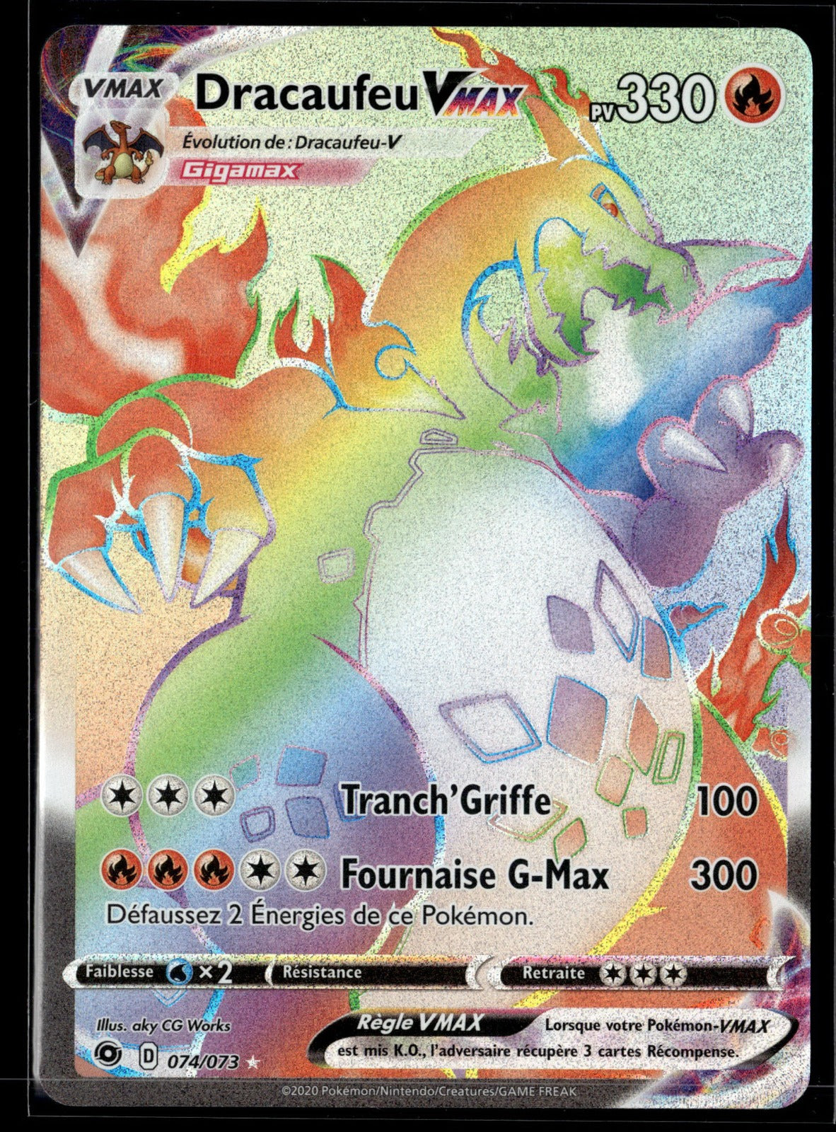 Dracaufeu VMAX  La Voie du Maître 74 NM