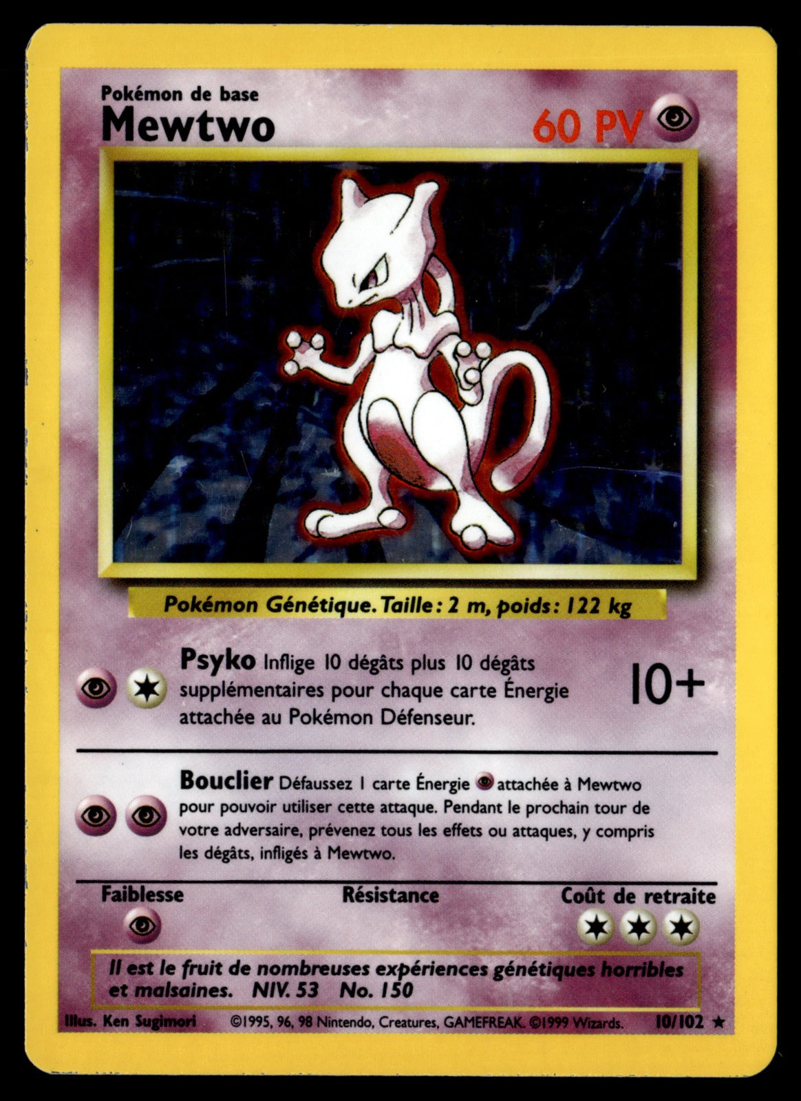 Mewtwo Set de Base 10/102 NM