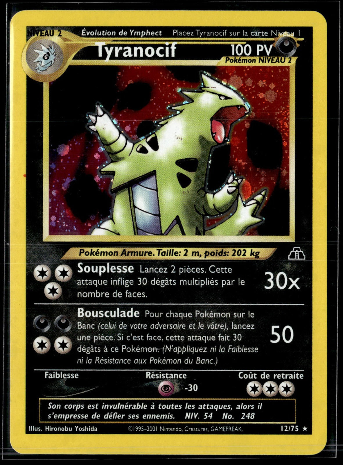 Tyranocif Rare Neo Discovery 12 