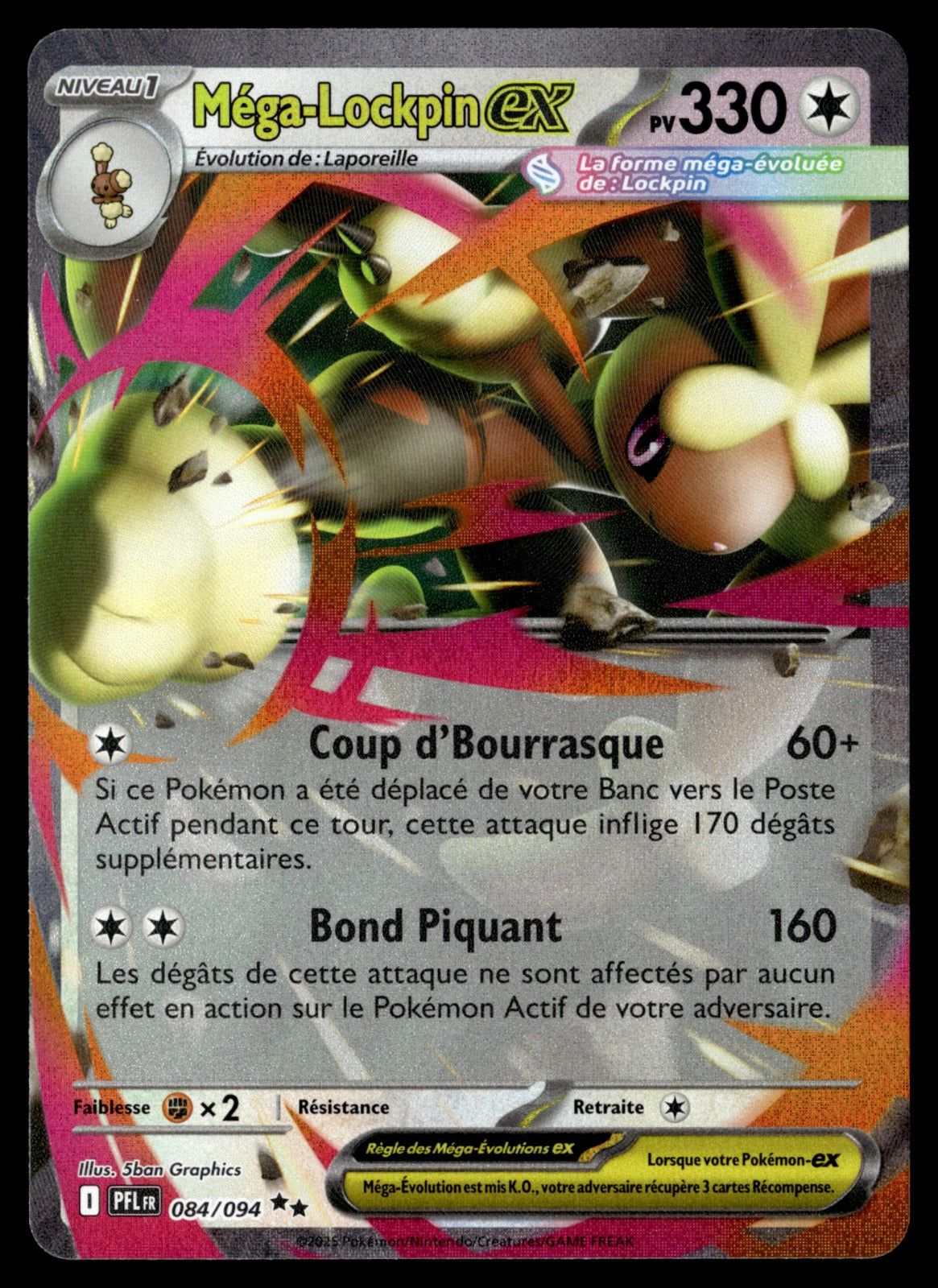 Méga-Lockpin-ex  Flammes Fantasmagoriques 084 NM