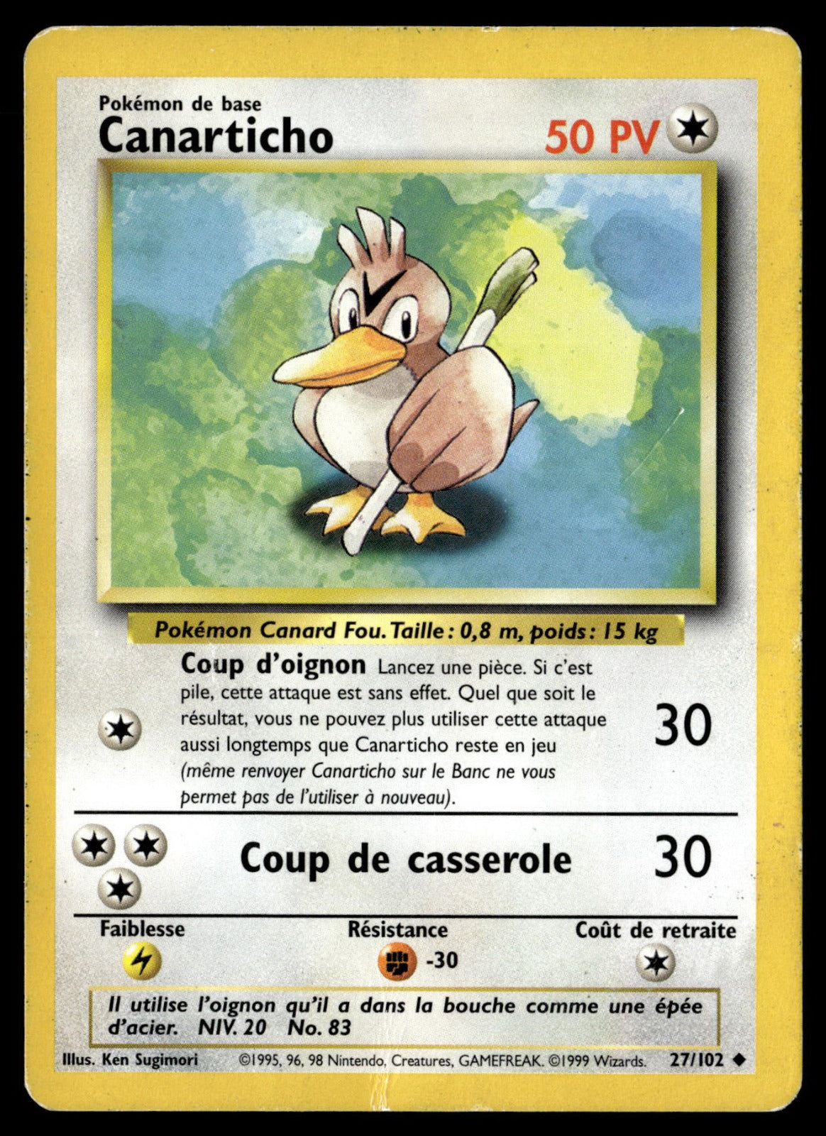 Canarticho Peu Commune Set de Base 27 HP