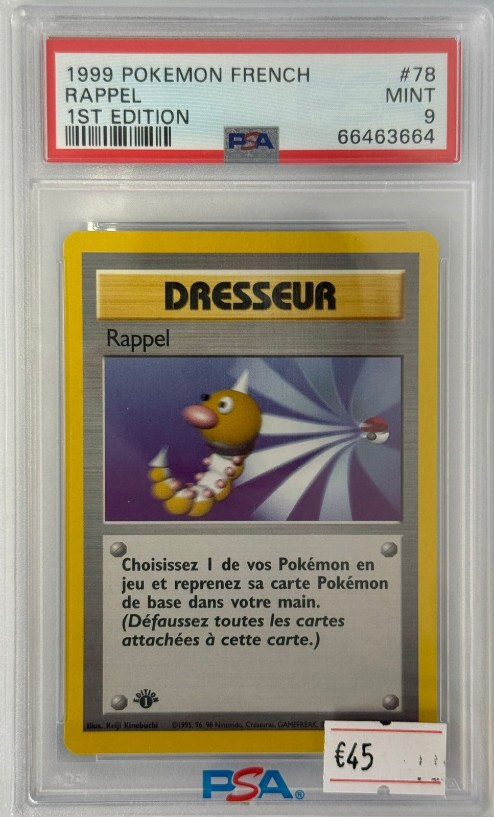 Rappel Rare Set de Base 9 NM
