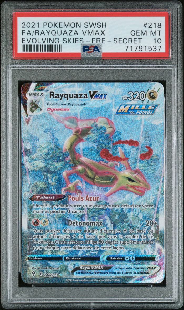 Rayquaza VMAX 218 - PSA 10