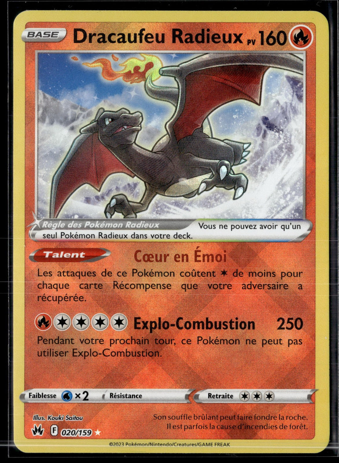 Dracaufeu Radieux - Zénith Suprême 020 NM
