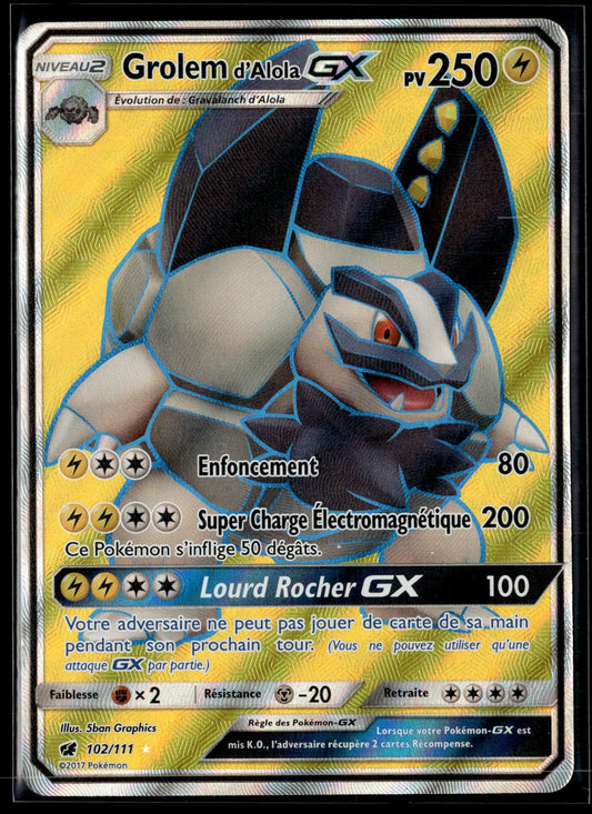 Grolem d’Alola GX  Invasion Carmin 102 NM