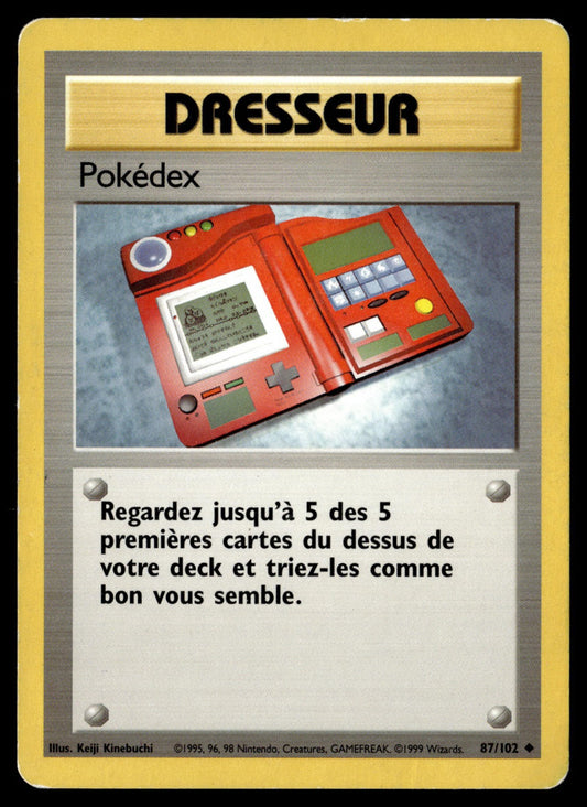 Pokédex Peu Commune Set de Base 87 HP