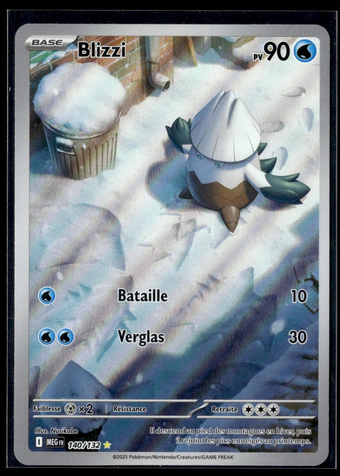 Blizzi Illustration rare Méga-Évolution 140 NM