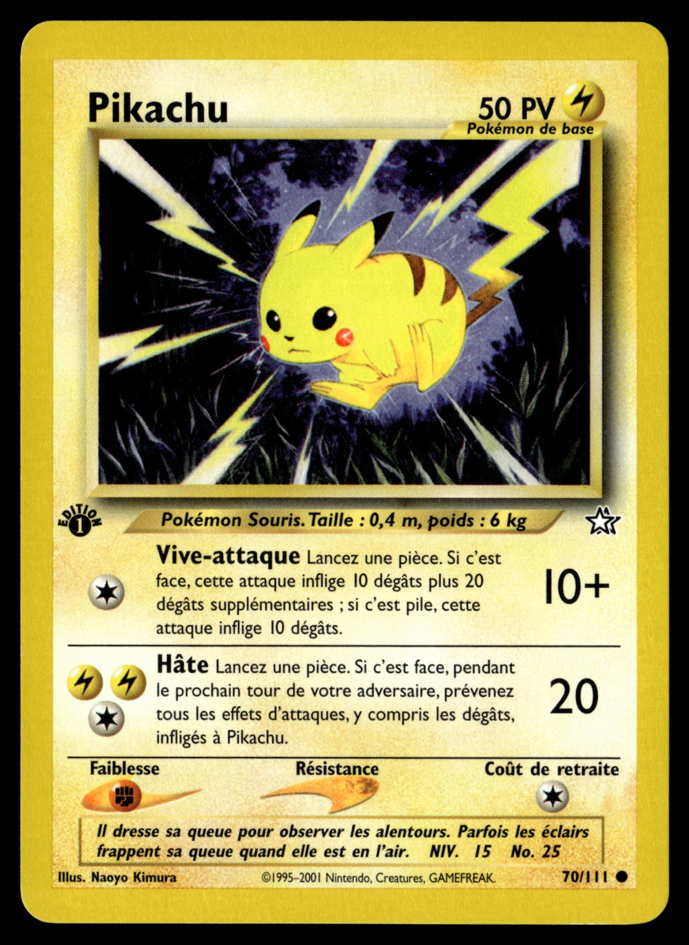 Pikachu 70/111 ed1 - EXC