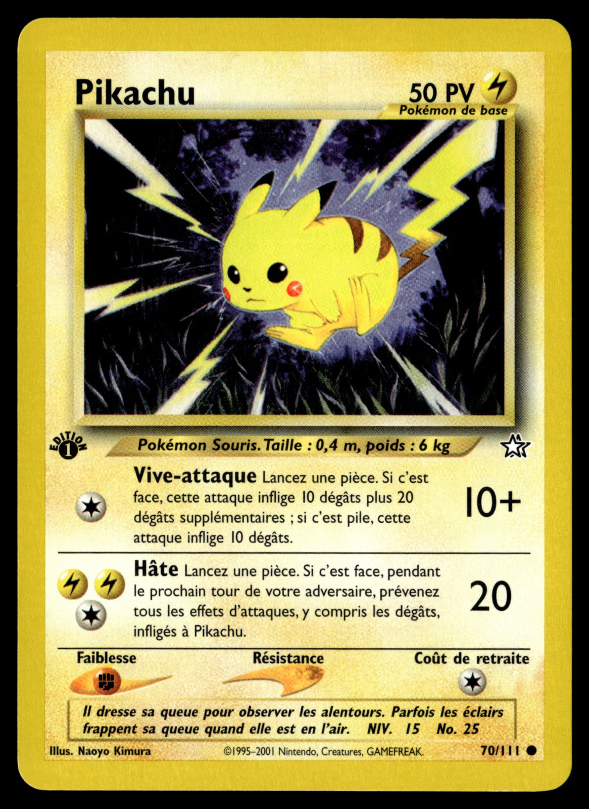 Pikachu 70/111 ed1 - EXC