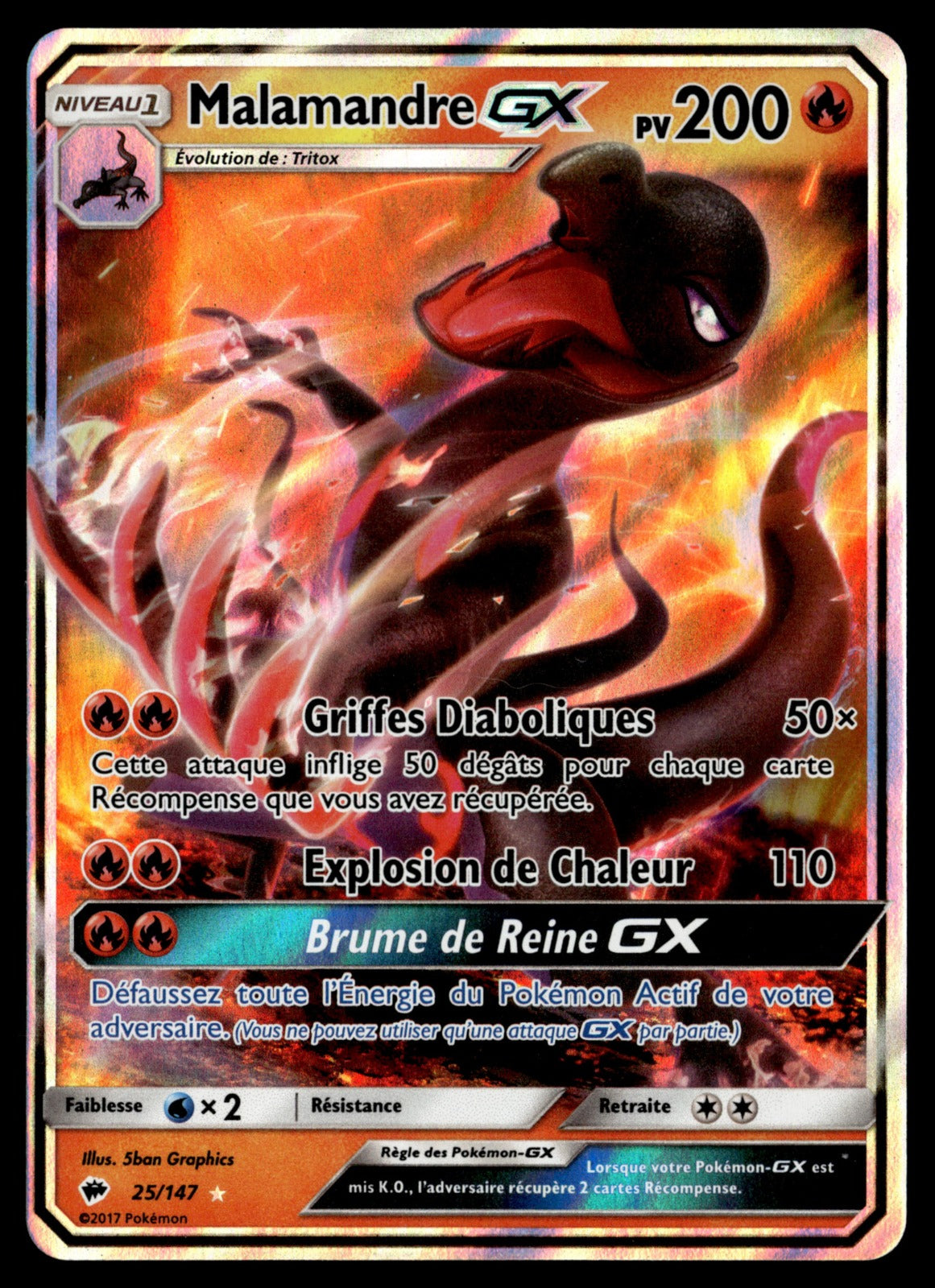 Malamandre GX  Ombres Ardentes 25 EXC 