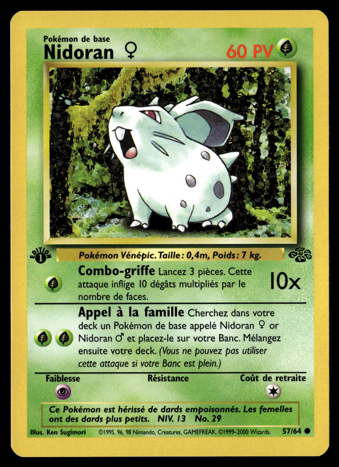 Nidoran ♀ 57/64 ed1 - NM