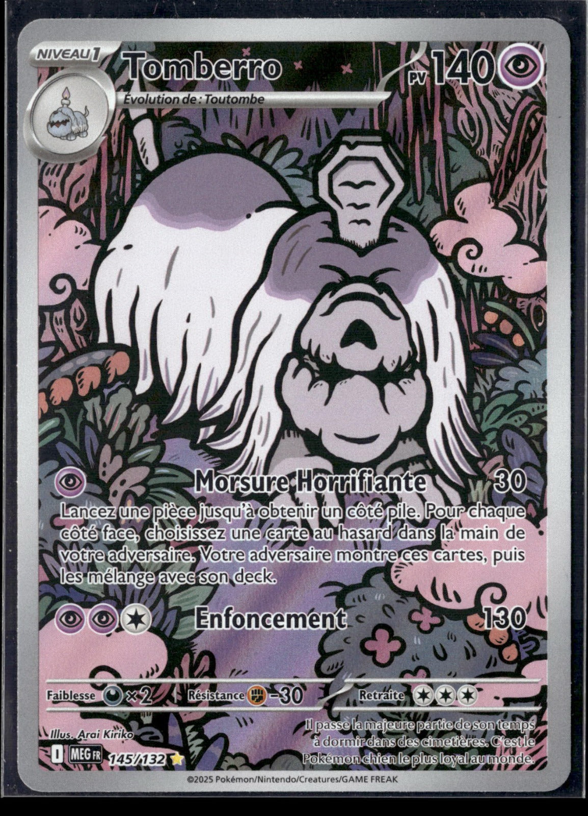 Tomberro Illustration rare Méga-Évolution 145 NM