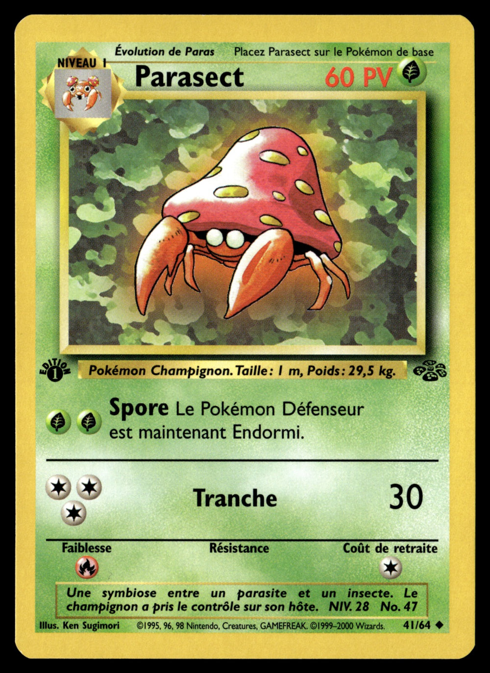 Parasect 41/64 ed1 - NM