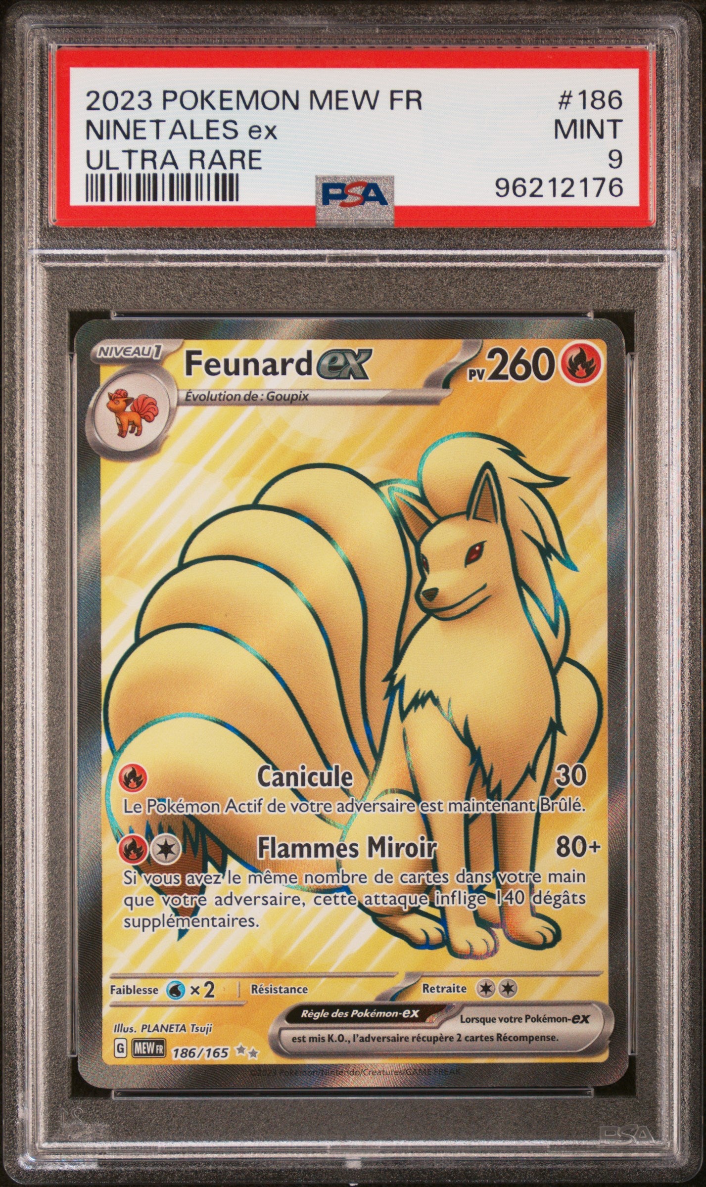 Feunard Ex   Mew Fr-151 186 NM PSA 9