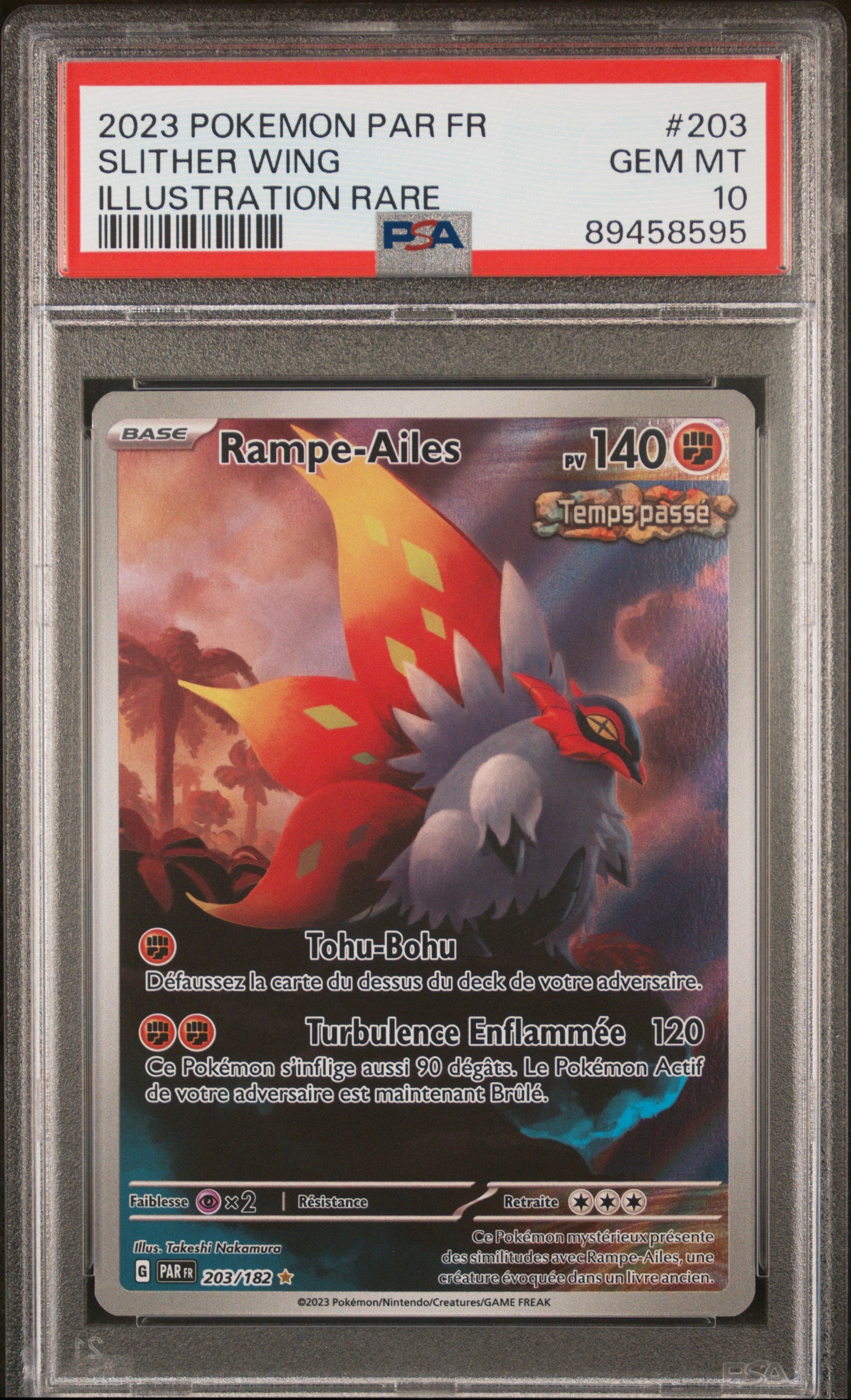 Rampe-Ailes Pokemon 203 NM PSA 10