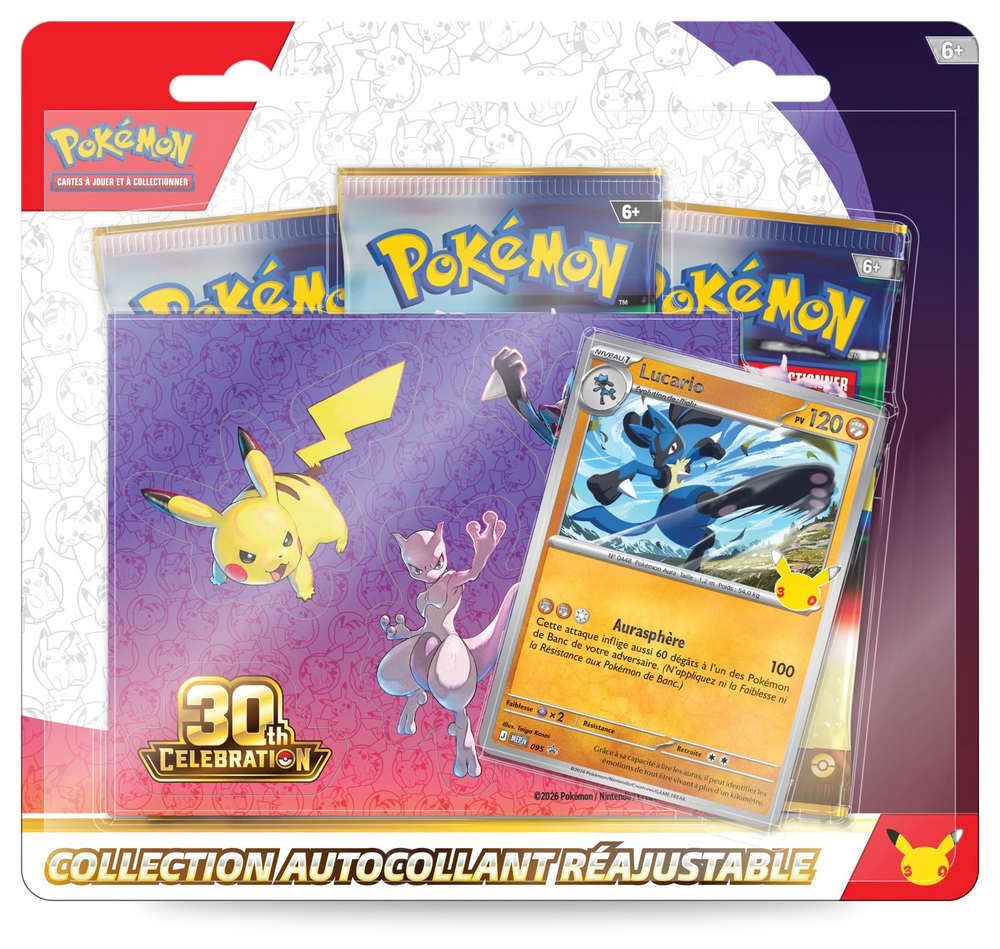 Tripack Lucario - 30e Anniversaire